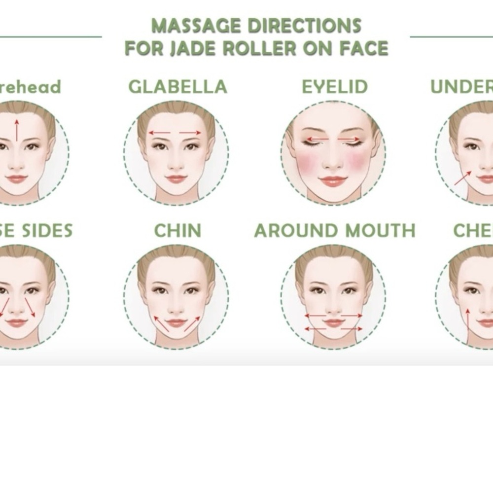 Green Jade Roller for Face and Neck - Picture 6 of 9
